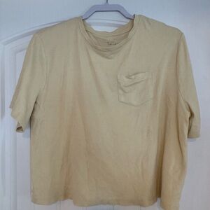 A New Day Yellow Women’s Crop Tee - Size L
